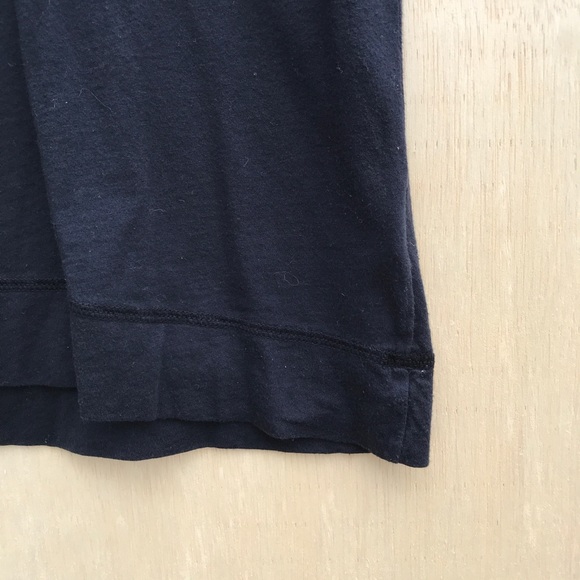 Zooey Basic Black Vneck Quarter Sleeve Tee - Picture 5 of 7